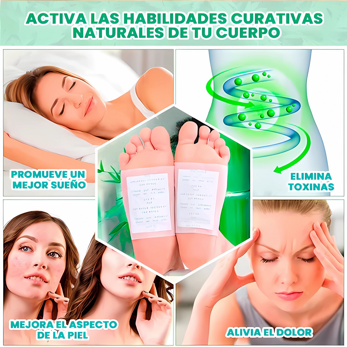 FootPad Detox - Adhesivo de Drenagen Linfático