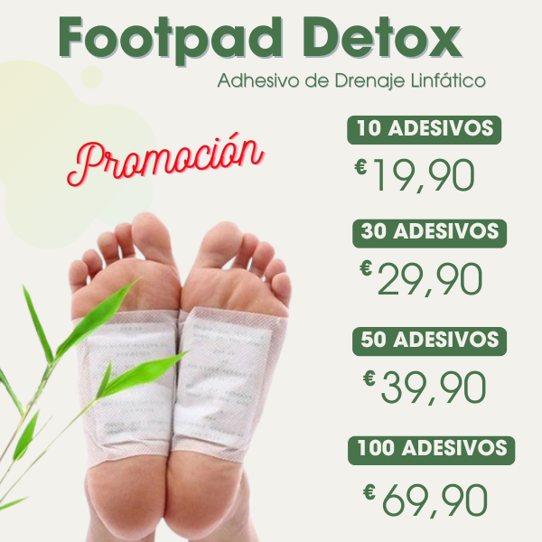 FootPad Detox - Adhesivo de Drenagen Linfático